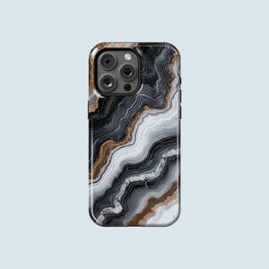 Black Marble Phone Case Marble Finish MagSafe Phone Cover Fit for iPhone 17 Pro Max 16 Pro Max 15 14 13 Pro 12 11 Pro XS XR 8 Plus