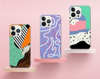 Polka Dots Phone Case Abstract Spots Cover Fit for iPhone 17 Pro Max 16 15 14 13 12 13 11 XS Samsung S25 S24 S23 FE A56 A16 Huawei P30 Pro
