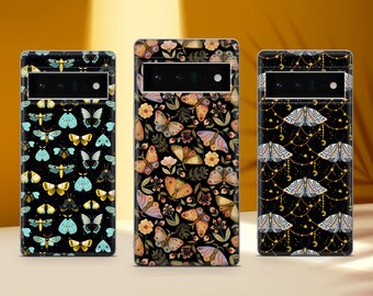 Custodia per telefono Luna Moth Cover con motivo Luna Moth per Google Pixel 10 Pro XL 9A 9 Pro 8A 8 Pro 7A 7 Pro 6 6A 3A 4XL 5 OnePlus 13 12R 11 10 Pro