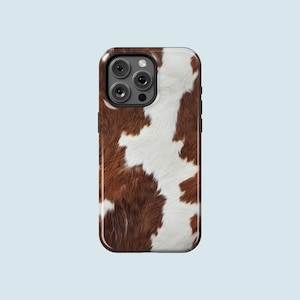 Kuh-Druck ästhetische Telefon-Kasten-Tier-Druck-Telefon-Abdeckung passen für iPhone 16 Pro Max 15 Pro 13 11 Pro 12 13 Mini iPhone X XS Max XR 8 Plus