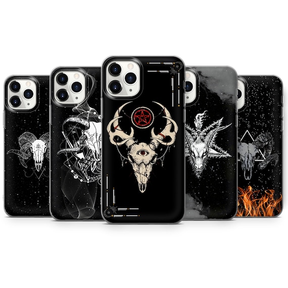 Ram Skull Phone Case Goat Head Phone Cover Fit for iPhone 17 Pro Max 16 15 14 13 12 13 11 XS Samsung S25 S24 S23 FE A56 A16 Huawei P30 Pro