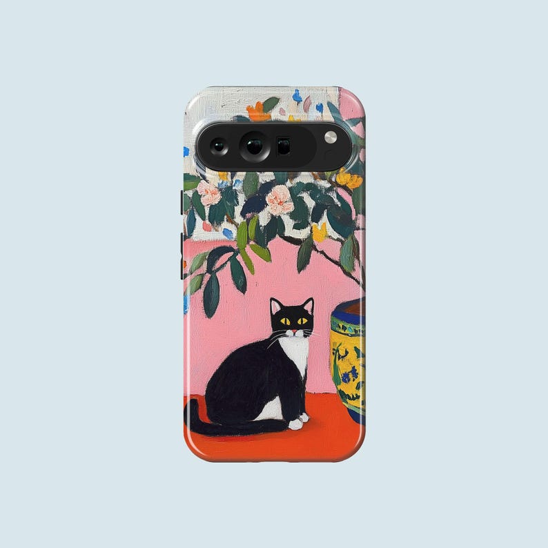Cat Painting Phone Case Cat Lover Phone Cover Fit For Google Pixel 10 Pro XL 9A 9 Pro XL 8 8A 7A 7 Pro Pixel 6 Pro 6A 3A 2 XL image 1