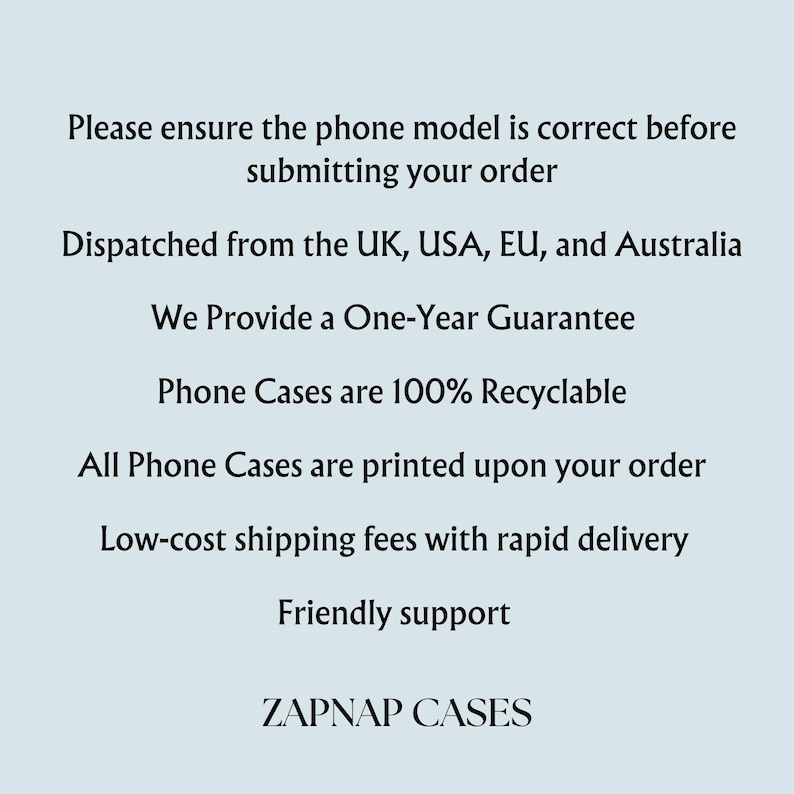 Please ensure the phone model is correct before submitting your order