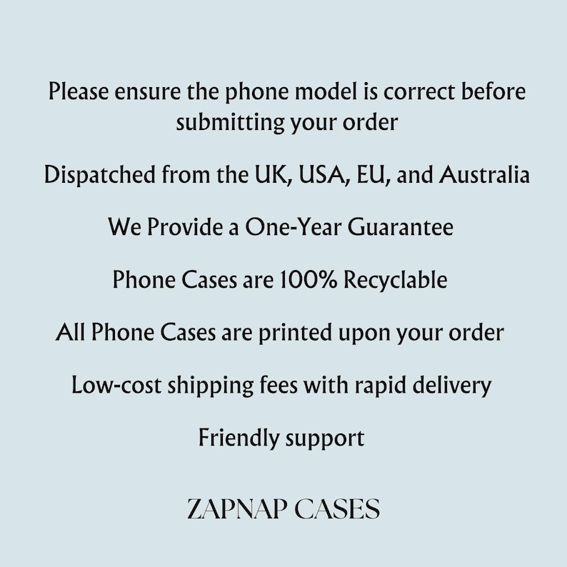 Please ensure the phone model is correct before submitting your order