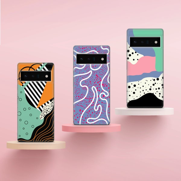 Polka Dots Phone Case Pastel Matte Cover for Google Pixel 8 Pro 8 7A 7 Pro 7 6 6A 6 Pro 3 3A 3XL 4 4A 4XL 5A 2 2XL OnePlus 10 Xiaomi