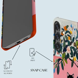 Kat Schilderen Telefoon Geval Kattenliefhebber Telefoon Cover Fit Voor Samsung Galaxy S25 S24 FE S23 Ultra S23 Plus S22 Ultra Note 20 Ultra S20 FE afbeelding 7