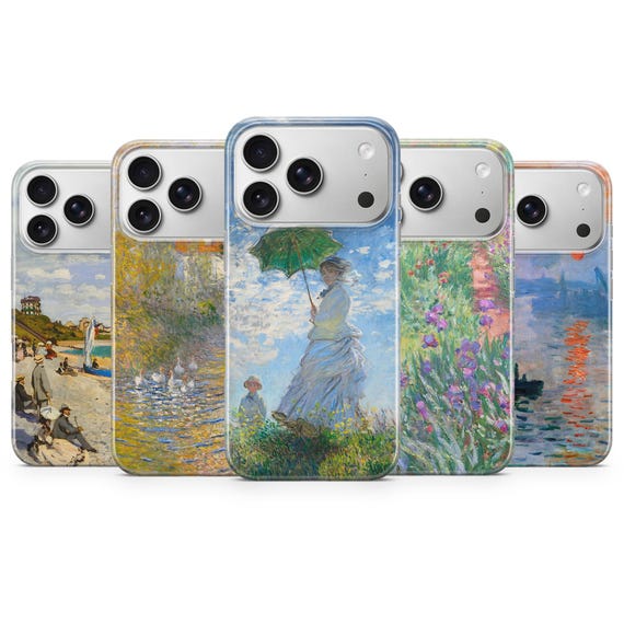 Claude Monet Phone Case Painting Art Cover for iPhone 17 Pro Max 16 15 14  13 12 13 11 XS Samsung S25 S24 S23 FE A56 A16 Huawei P30 Pro - Etsy