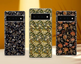 William Morris Print Phone Case Vintage Cover Fit For Google Pixel 10 Pro XL 9A 9 Pro 8A 8 Pro 7A 7 Pro 6 6A 3A 4XL 5 OnePlus 13 12R 11 10