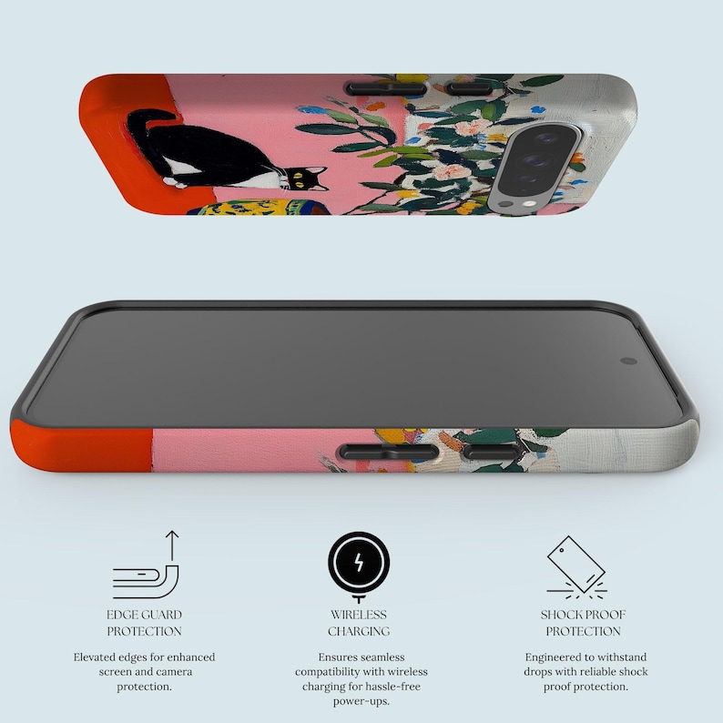 Cat Painting Phone Case Cat Lover Phone Cover Fit For Google Pixel 10 Pro XL 9A 9 Pro XL 8 8A 7A 7 Pro Pixel 6 Pro 6A 3A 2 XL image 5