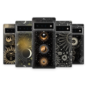 Astrology Phone Case Sun Moon Celestial Cover Fit For Google Pixel 10 Pro XL 9A 9 Pro 8A 8 Pro 8 7A 7 Pro 6 6A 3A 4XL 5 OnePlus 13 12R 11 10