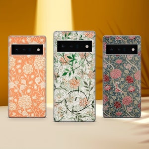 Vintage Floral Phone Case William Morris Cover Fit For Google Pixel 10 Pro XL 9A 9 Pro 8A 8 Pro 7A 7 Pro 6 6A 3A 4XL 5 OnePlus 13 12R 11 10