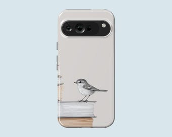 Minimalistic Bird Phone Case Aesthetic Books Phone Cover Fit For Google Pixel 10 Pro XL 9A 9 Pro XL 8 8A 7A 7 Pro Pixel 6 Pro 6A 3A 2 XL