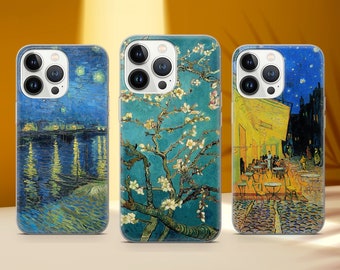 Vincent Van Gogh Phone Case Almond Blossoms Art Cover for iPhone 17 Pro Max 16 15 14 13 12 13 11 Samsung S25 S24 S23 FE A56 A16 Huawei P30