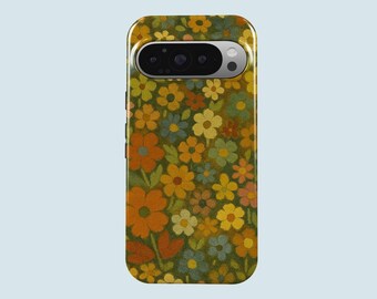Vintage Wildflower Phone Case Floral Print Phone Cover Fit For Google Pixel 10 Pro XL 9A 9 Pro XL 8 8A 7A 7 Pro Pixel 6 Pro 6A