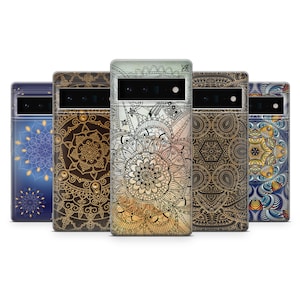 Mandala telefoonhoesje Mandala Art Print Cover voor Google Pixel 10 Pro XL 9A 9 Pro 8A 8 Pro 7A 7 Pro 6 6A 3A 4XL 5 OnePlus 13 12R 11 10 Pro