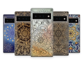 Mandala Phone Case Mandala Art Print Cover for Google Pixel 10 Pro XL 9A 9 Pro 8A 8 Pro 7A 7 Pro 6 6A 3A 4XL 5 OnePlus 13 12R 11 10 Pro