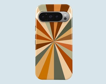Retro Stripes Phone Case 70s Vintage Stripes Phone Cover Fit For Google Pixel 11 Pro XL 10A 10 Pro 9A 9 Pro XL 8 8A 7A 7 Pro 6 Pro 6A