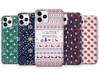 Xmas Gift Phone Case Christmas Phone Cover Fit for iPhone 17 Pro Max 16 15 14 13 12 13 11 XS Samsung S25 S24 S23 FE A56 A16 Huawei P30 Pro