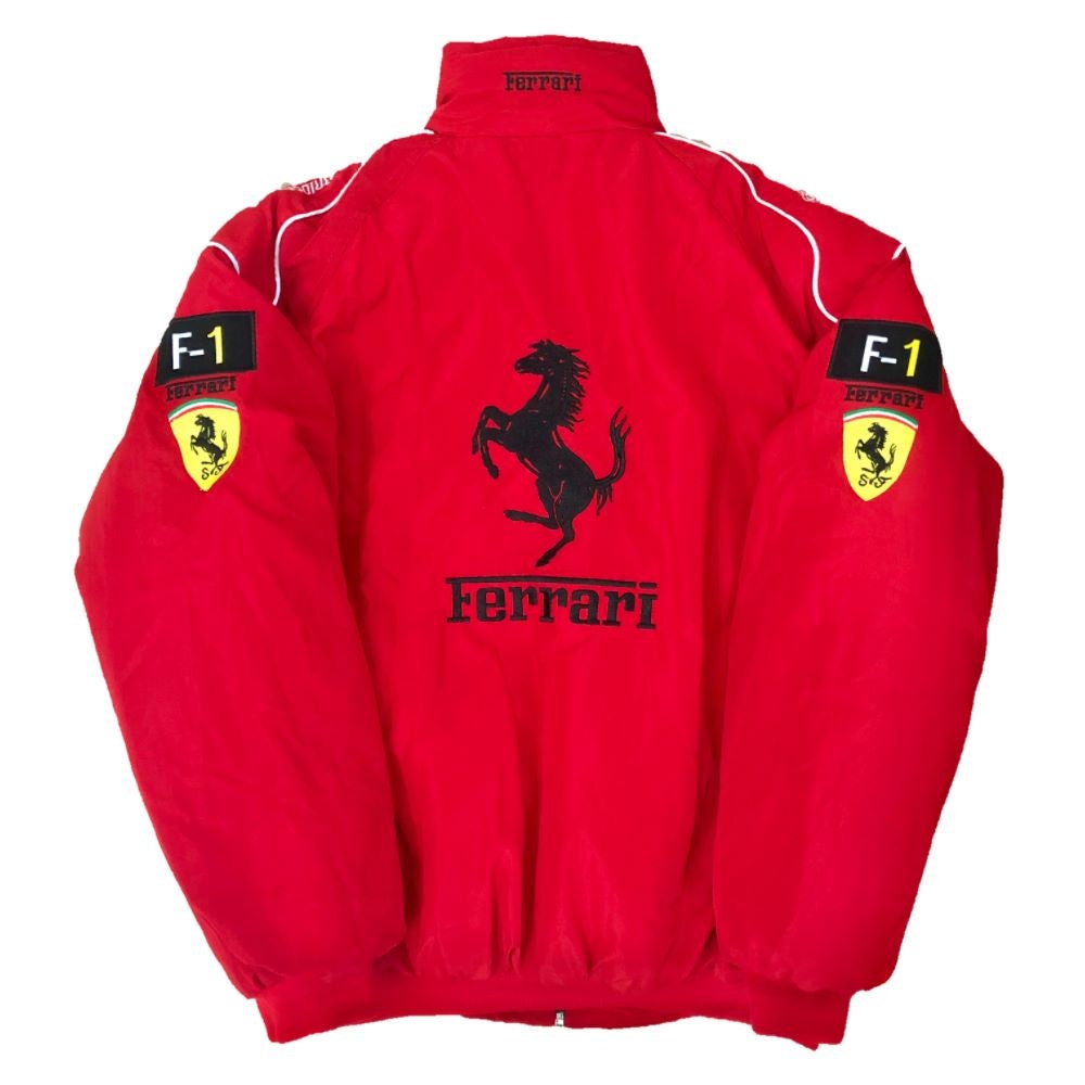 Oversized Racing Jacket Red F1 Racing Jacket Ferrari Racing - Etsy Canada