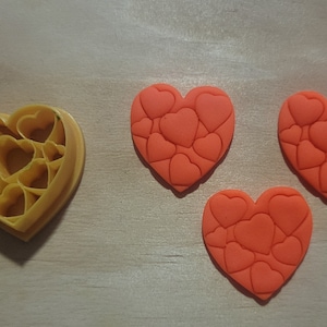 Polymer Clay Cutters - Heart Shaped Cutter - Valentine themed Polymer Clay Cutters - Jewelry making