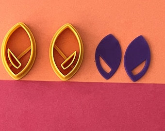 Asymmetric Polymer Clay Earring Cutters - Jewelry Making Set