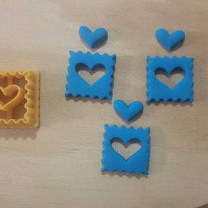 Polymer Clay Cutters - Heart Shaped Cutter - Valentine themed Polymer Clay Cutters - Jewelry making