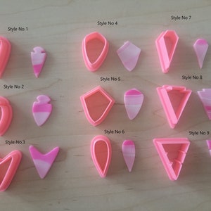 Polymer Clay Cutters - Arrow Shaped Clay Cutters - Jewelry making