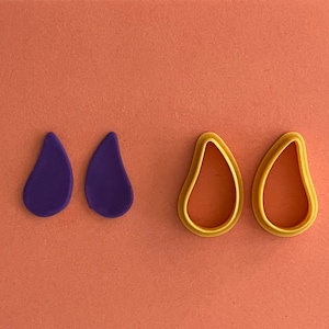 Polymer Clay Cutters -Asymmetric Design Earring Cutter Set themed Polymer Clay Cutters - Jewelry making
