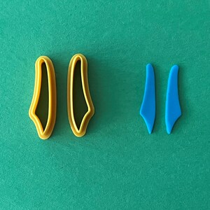 Polymer Clay Cutters -Asymmetric Design Earring Cutter Set themed Polymer Clay Cutters - Jewelry making