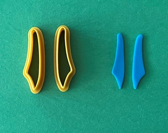 Asymmetric Polymer Clay Earring Cutters – Jewelry Making, PLA Plastic