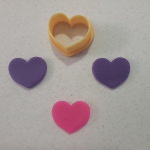 Polymer Clay Cutters - Heart Shaped Cutter - Heart themed Polymer Clay Cutters - Jewelry making