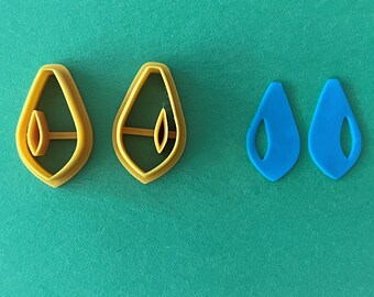 Asymmetric Teardrop Polymer Clay Cutters – Jewelry Making Set