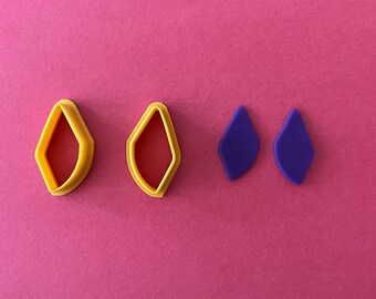 Asymmetric Polymer Clay Earring Cutters - Jewelry Making