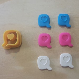 Polymer Clay Cutters - Heart Shaped Cutter - Heart themed Polymer Clay Cutters - Jewelry making