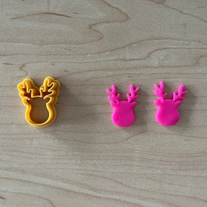 Polymer Clay Cutters - Reindeer Cutter - Christmas themed Polymer Clay Cutters - Jewelry making