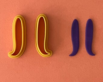 Asymmetric Polymer Clay Earring Cutters - Jewelry Making Set