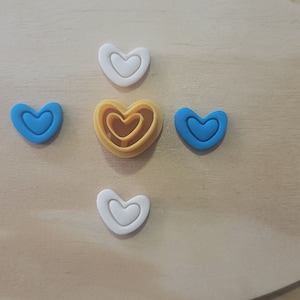Polymer Clay Cutters - Heart Shaped Cutter - Heart themed Polymer Clay Cutters - Jewelry making
