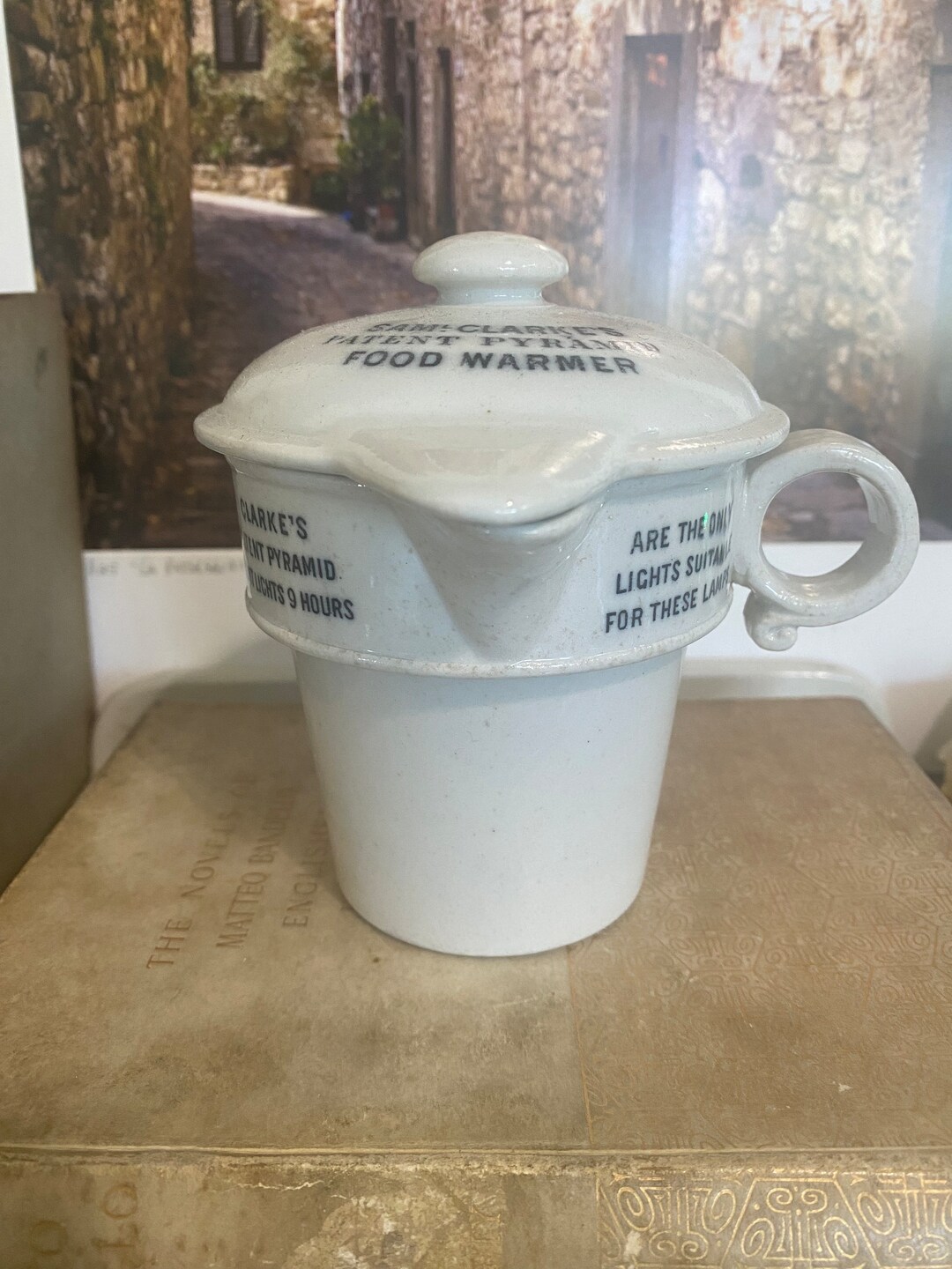 Sam Clarkes Pyramid Food Warmer With Printed Lid No. 2 Etsy