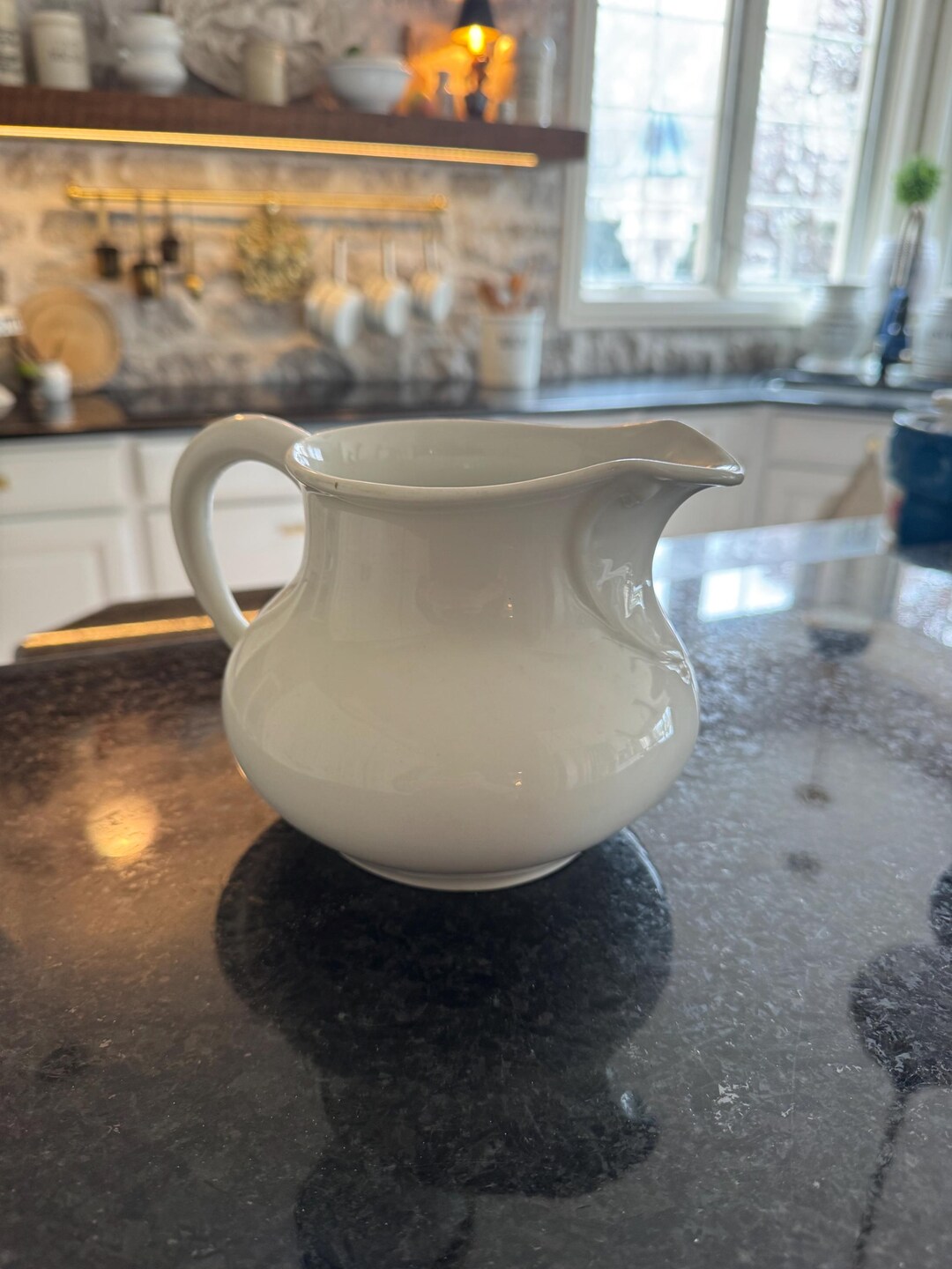 Charming Classic Ironstone French Bulbous Antique Milk Pitcher - Etsy