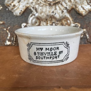 C.W. PLUMTREE ホームポテッドミート容器　アンティーク Plumtree Potted Meat Pot - Etsy