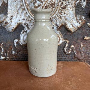 Pridges Small Antique English Master Ink Stone Bottle w/ spout c. 1890