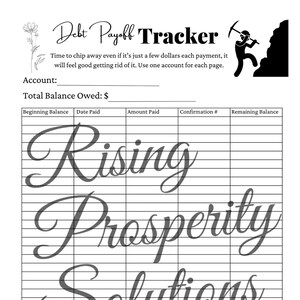 Debt Payoff Tracker