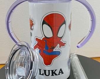 Spiderman Tumbler, Kid Tumbler, Sippy Cup, Marvel, Gift for Him