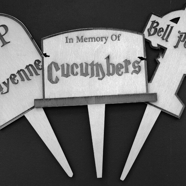 Garden Graveyard - Vegetable Markers