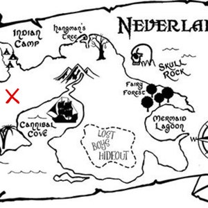 Carte au trésor de Neverland
