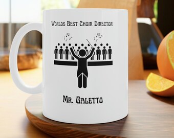 Personalized Choir Director Coffee Mug: Appreciation Gift