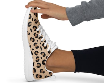 Leopard Print Women's Athletic Shoes: Lightweight Sneakers