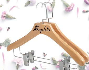 Personalized Wooden Engraved Hangers, Custom Bridesmaid Hanger , Wedding Hangers , wedding party hangers, his and hers custom hangers gift