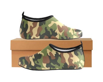 Womens Camouflage Aqua Shoes: Anti-Slip Barefoot Water Sport Shoes