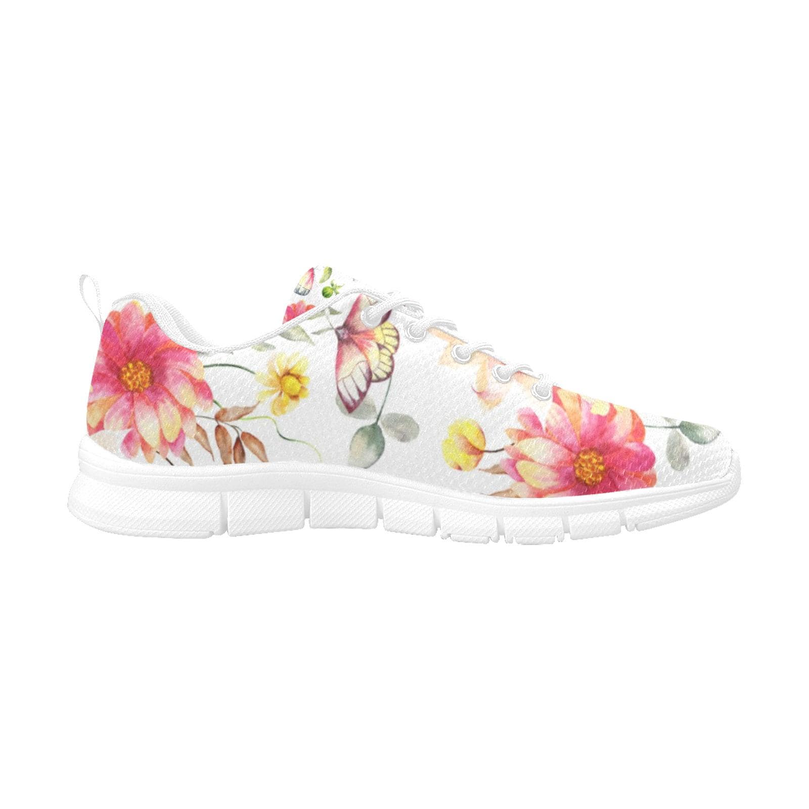 Women's Breathable Elegant Floral Butterfly Sneakers Lightweight Trainers for Gym, Athletic, and Casual Everyday Wear Stylish Comfortable